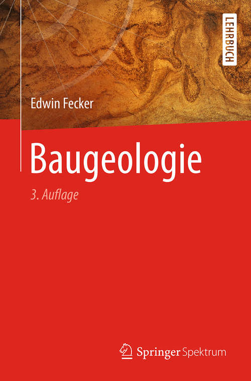 Book cover of Baugeologie (3. Aufl. 2019)