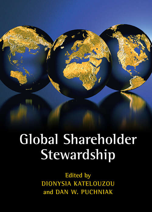 Book cover of Global Shareholder Stewardship