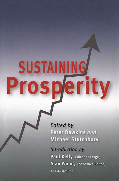 Book cover of Sustaining Prosperity