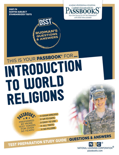 Book cover of INTRODUCTION TO WORLD RELIGIONS: Passbooks Study Guide (DANTES Subject Standardized Tests (DSST))