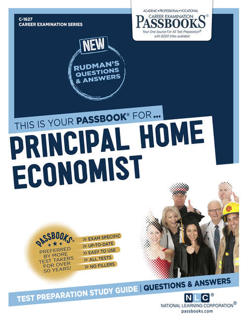 Book cover of Principal Home Economist: Passbooks Study Guide (Career Examination Series)