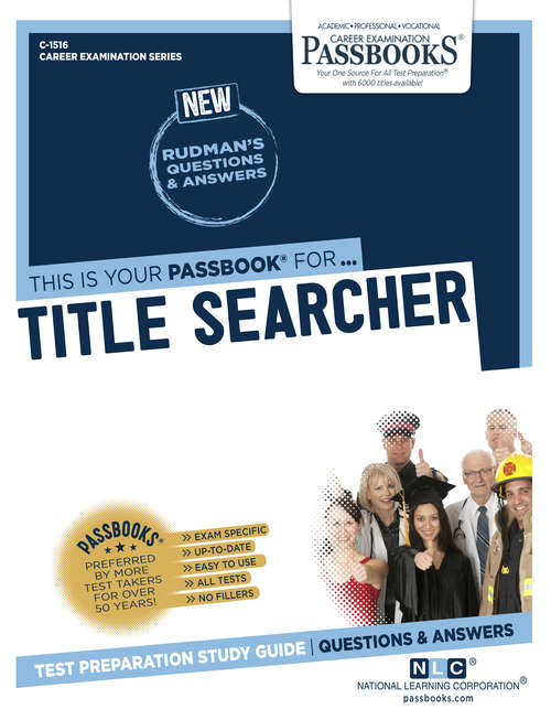 Book cover of Title Searcher: Passbooks Study Guide (Career Examination Series)