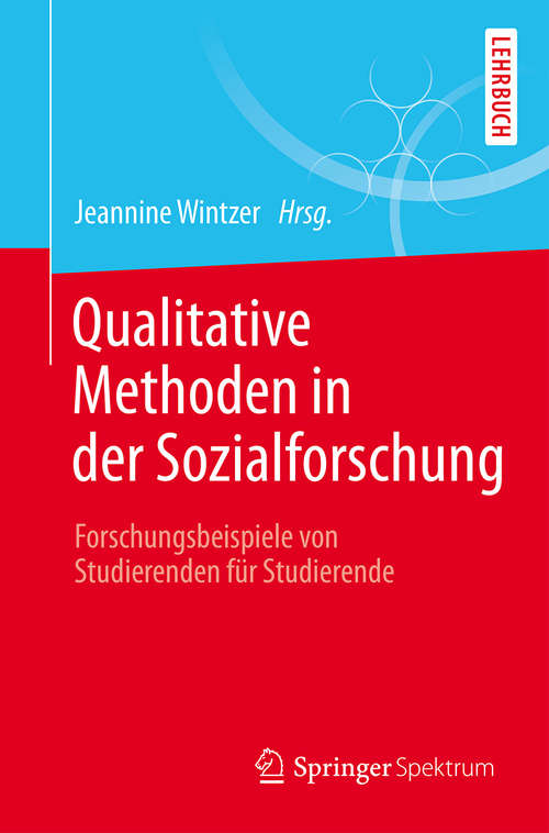 Book cover of Qualitative Methoden in der Sozialforschung