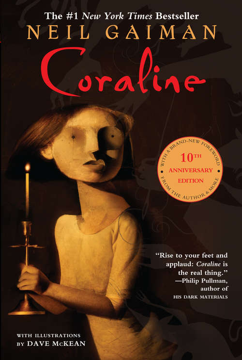 Book cover of Coraline 10th Anniversary Edition