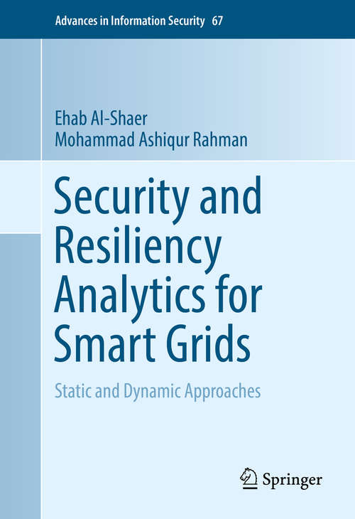 Book cover of Security and Resiliency Analytics for Smart Grids