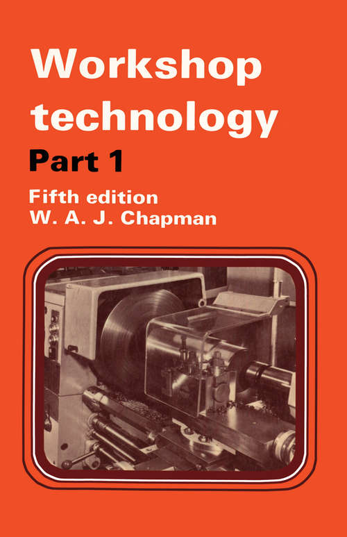 Book cover of Workshop Technology Part 1 (5)