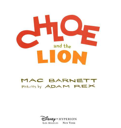 Book cover of Chloe and the Lion