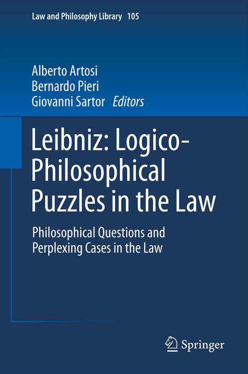 Book cover of Leibniz: Logico-Philosophical Puzzles in the Law