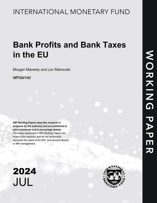 Book cover of Bank Profits and Bank Taxes in the EU (Imf Working Papers)