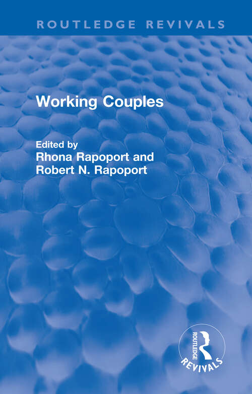 Book cover of Working Couples (Routledge Revivals)