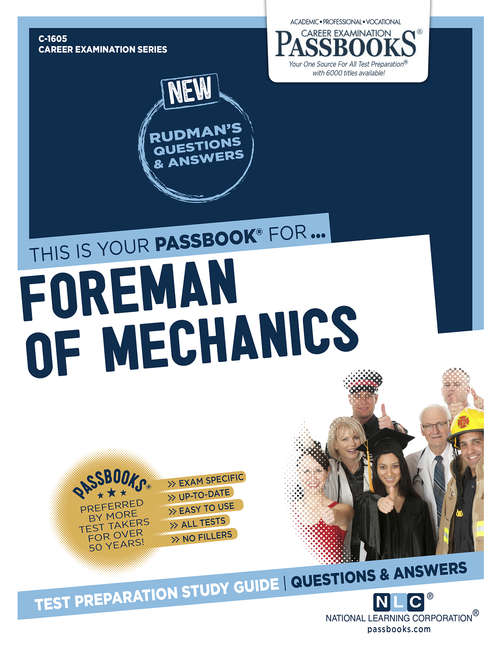 Book cover of Foreman of Mechanics: Passbooks Study Guide (Career Examination Series)