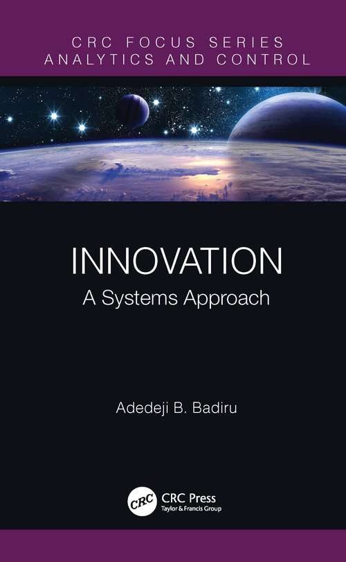 Book cover of Innovation: A Systems Approach (Analytics and Control #27)