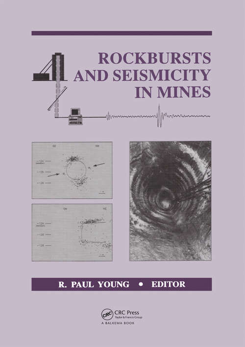 Book cover of Rockbursts and Seismicity in Mines 93: Proceedings of the 3rd international symposium, Kingston, Ontario, 16-18 August 1993
