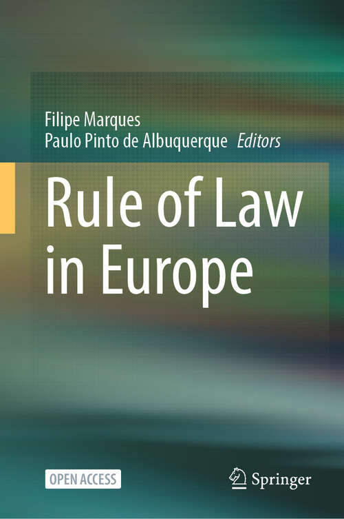 Book cover of Rule of Law in Europe (2024)