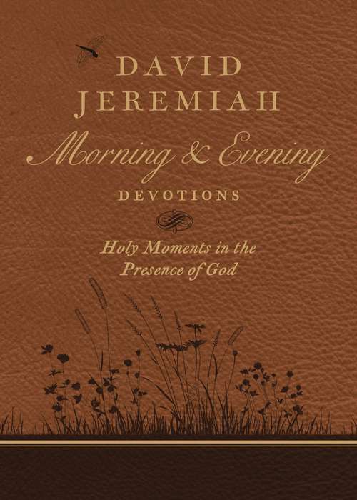 Book cover of David Jeremiah Morning and Evening Devotions: Holy Moments in the Presence of God