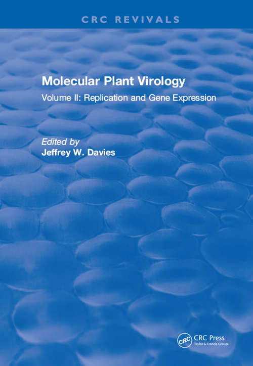 Book cover of Molecular Plant Virology: Volume II: Replication and Gene Expression