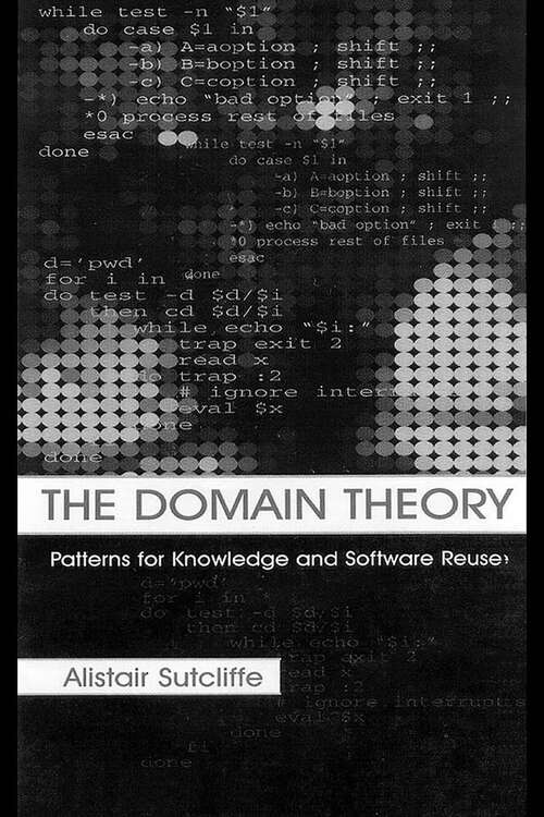 Book cover of The Domain Theory: Patterns for Knowledge and Software Reuse (1)