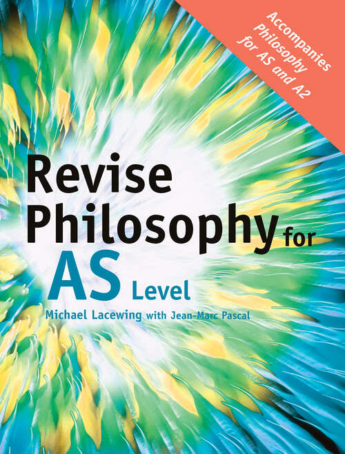 Book cover of Revise Philosophy for AS Level