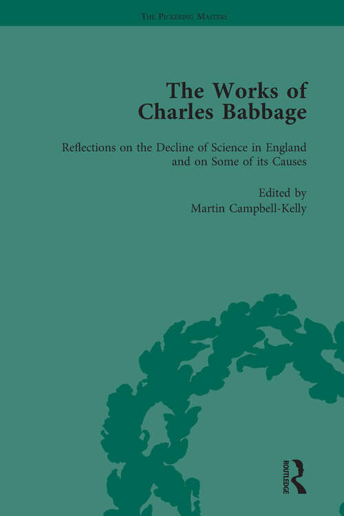 Book cover of The Works of Charles Babbage Vol 7