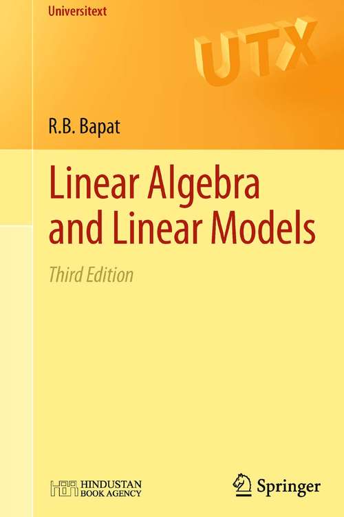 Book cover of Linear Algebra and Linear Models