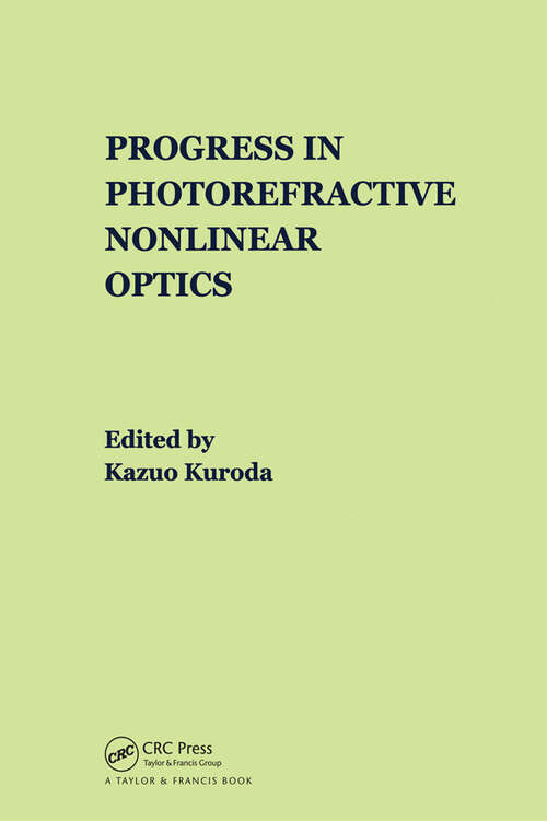 Book cover of Progress in Photorefractive Nonlinear Optics (1)