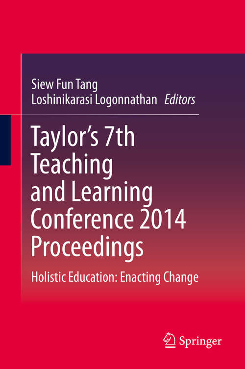 Book cover of Taylor's 7th Teaching and Learning Conference 2014 Proceedings