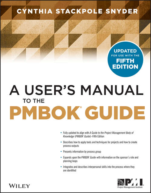 Book cover of A User's Manual to the PMBOK Guide (2)