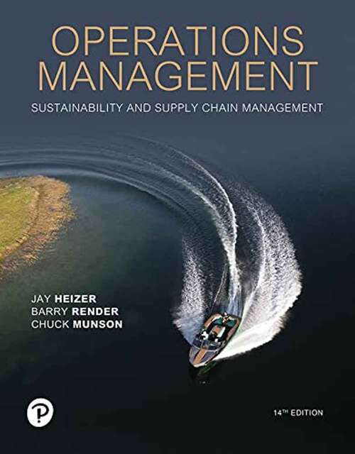 Book cover of Operations Management: Sustainability And Supply Chain Management