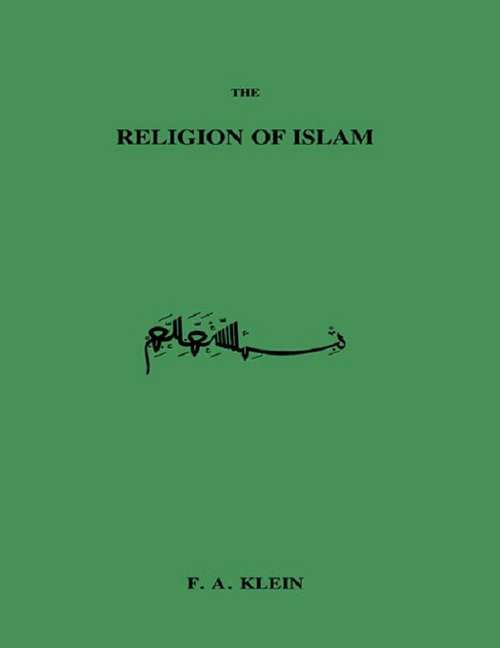 Book cover of Religion Of Islam