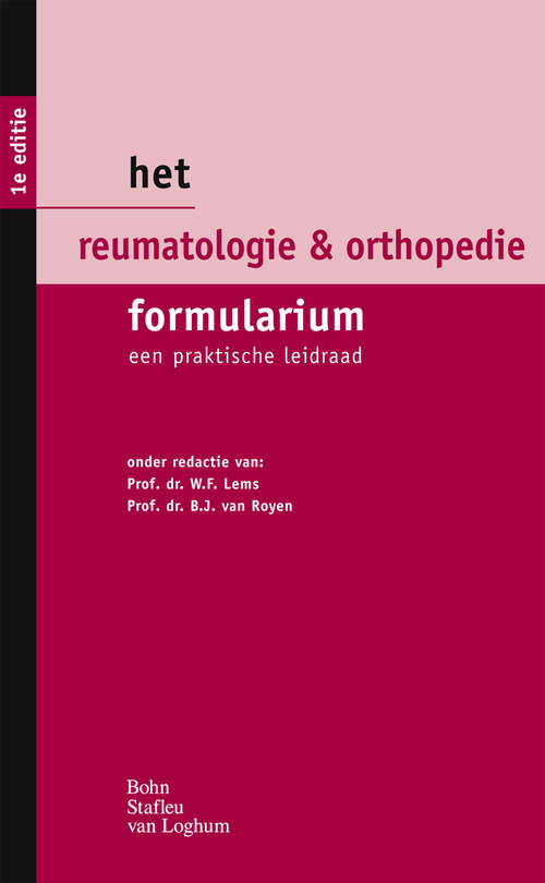 Book cover of Het Reumatologie & Orthopedie Formularium
