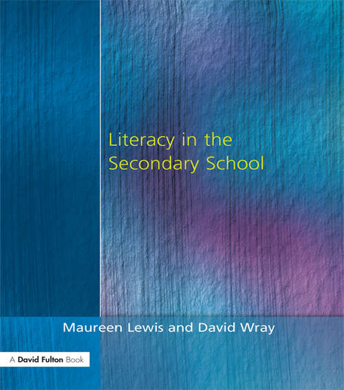 Book cover of Literacy in the Secondary School