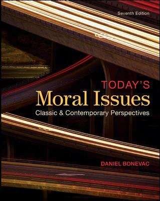 Book cover of Today's Moral Issues: Classic And Contemporary Perspectives (Seventh Edition)