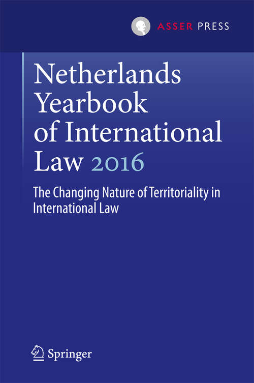 Book cover of Netherlands Yearbook of International Law 2016