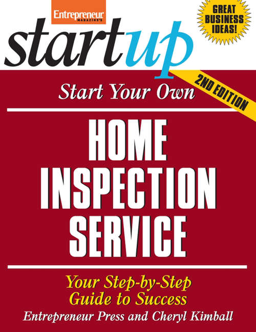 Book cover of Start Your Own Home Inspection Service