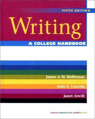 Book cover of Writing: A College Handbook (5th edition)