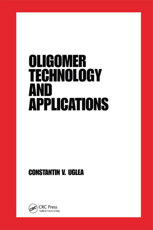 Book cover of Oligomer Technology and Applications