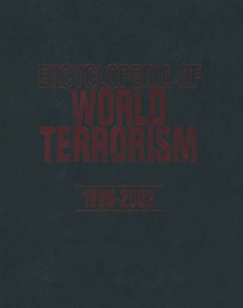 Book cover of Encyclopedia of World Terrorism: 1996-2002