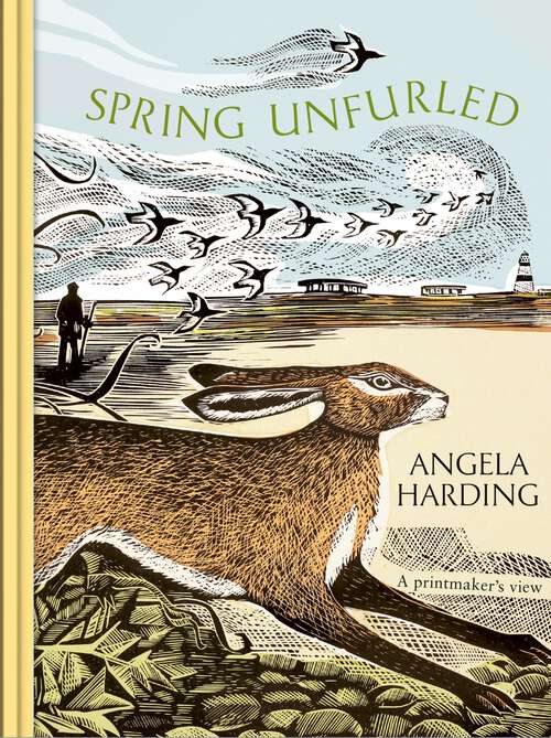 Book cover of Spring Unfurled: the beautiful new book from beloved illustrator and print-maker Angela Harding