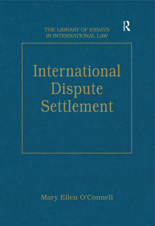 Book cover of International Dispute Settlement