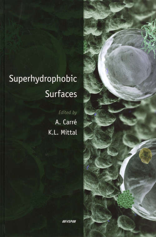 Book cover of Superhydrophobic Surfaces (1)