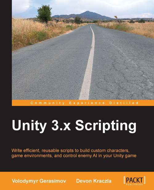 Book cover of Unity 3.x Scripting