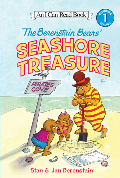Book cover of The Berenstain Bears' Seashore Treasure (I Can Read Level 1)
