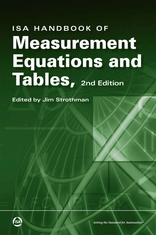 Book cover of ISA Handbook of Measurement, Equations and Tables, Second Edition