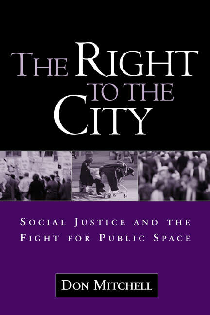 Book cover of Right to the City: Social Justice and the Fight for Public Space