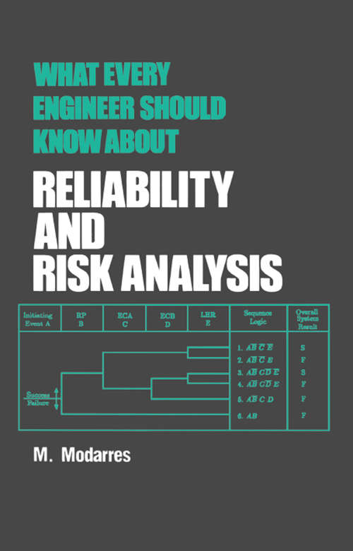 Book cover of What Every Engineer Should Know about Reliability and Risk Analysis (What Every Engineer Should Know #30)