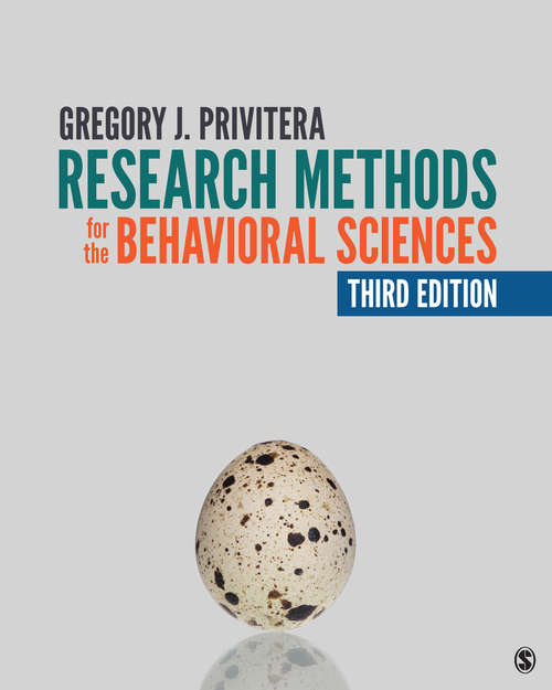 Book cover of Research Methods for the Behavioral Sciences (Third Edition)