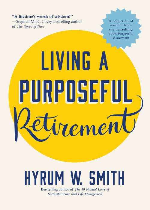 Book cover of Living a Purposeful Retirement