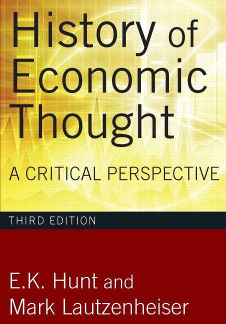 Book cover of History Of Economic Thought: A Critical Perspective (Third Edition)