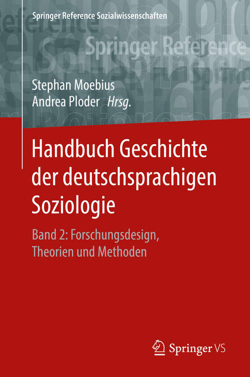 Book cover of Handbuch Geschichte der deutschsprachigen Soziologie