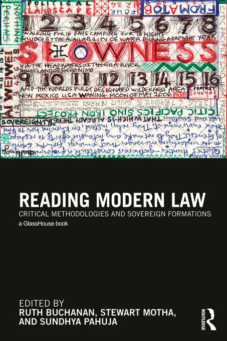 Book cover of Reading Modern Law: Critical Methodologies and Sovereign Formations